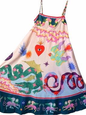 Women’s Multicolor mystic Gypsy Printed Maxi Skirt